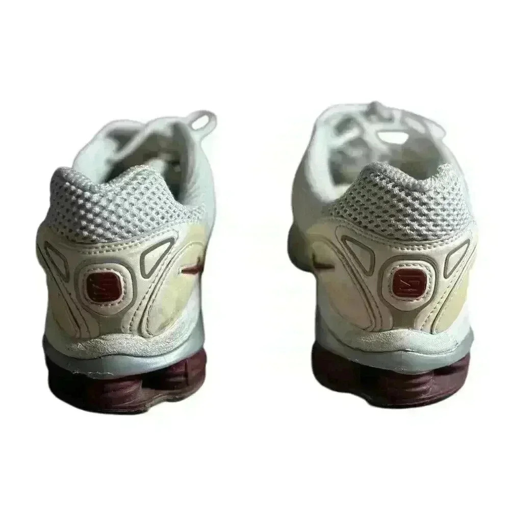 Nike Shox Women’s Size 9 Maroon Peach Beige Running Shoes - Picture 5 of 10
